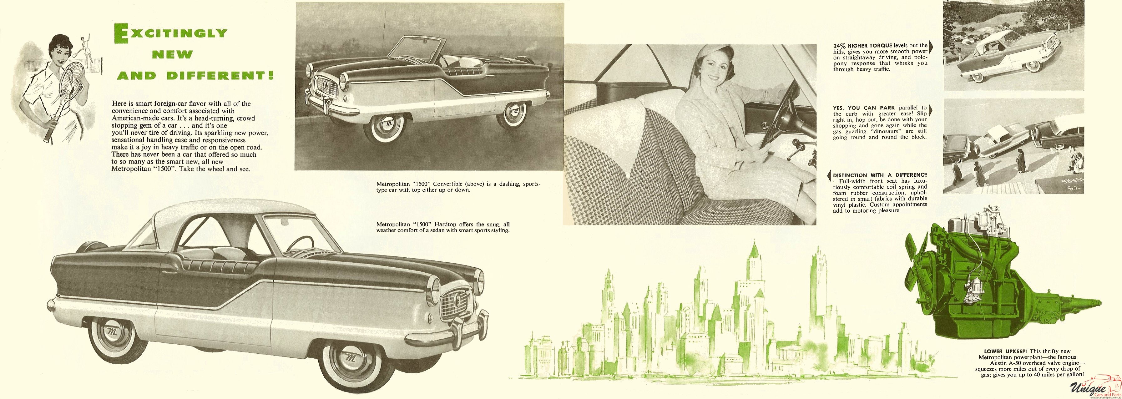 1956 Nash AMC Metropolitan Brochure Page 3